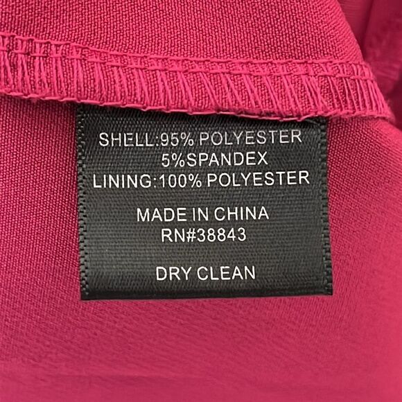 Sam Edelman puff sleeve sheath dress with pockets fuchsia size 8 - Picture 6 of 8